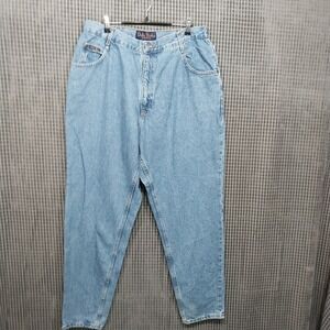 Delta Burke Womens Jeans High Rise Tapered Leg Mom Jeans 18W Light Wash New